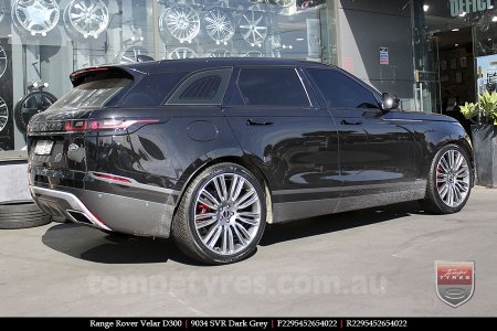 22x9.5 9034 SVR Dark Grey on RANGE ROVER VELAR