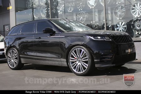 22x9.5 9034 SVR Dark Grey on RANGE ROVER VELAR