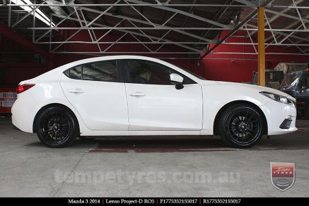 17x7.5 Lenso Project-D RO5 on MAZDA 3