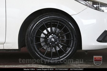 17x7.5 Lenso Project-D RO5 on MAZDA 3