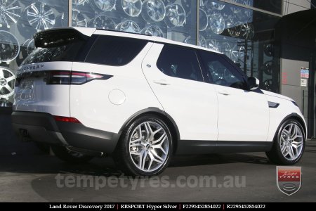 22x9.5 RRSPORT Hyper Silver on LAND ROVER DISCOVERY