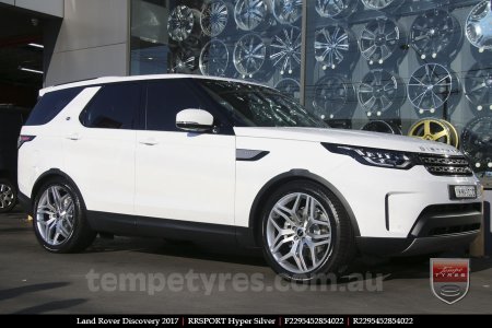 22x9.5 RRSPORT Hyper Silver on LAND ROVER DISCOVERY