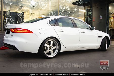 20x8.5 20x9.5 Simmons FR-1 Silver on JAGUAR XF