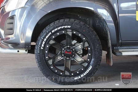 20x9.5 Simmons MAX X05 DCFOY on ISUZU D-MAX 