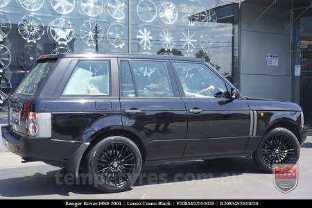 20x8.5 Lenso Como Black on RANGE ROVER HSE