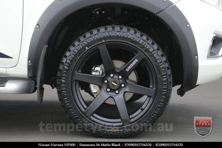 20x9.0 Simmons S6 Matte Black on NISSAN NAVARA NP300