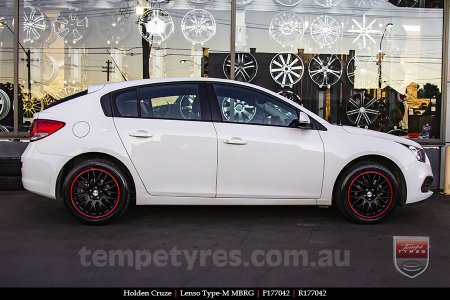 17x7.0 Lenso Type-M - MBRG on HOLDEN CRUZE