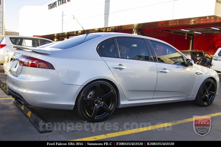 20x8.5 20x10 Simmons FR-C Satin Black NCT on FORD FALCON