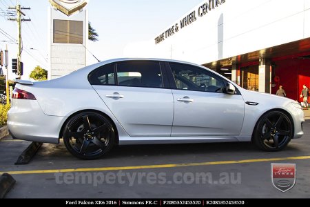 20x8.5 20x10 Simmons FR-C Satin Black NCT on FORD FALCON