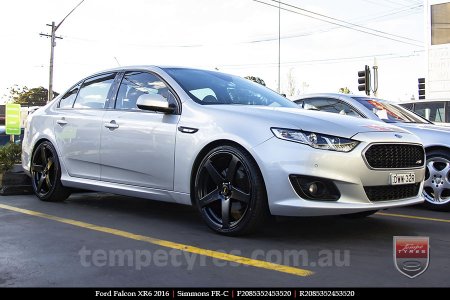 20x8.5 20x10 Simmons FR-C Satin Black NCT on FORD FALCON