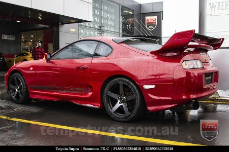 18x8.0 18x9.0 Simmons FR-C Black Tint NCT on TOYOTA SUPRA