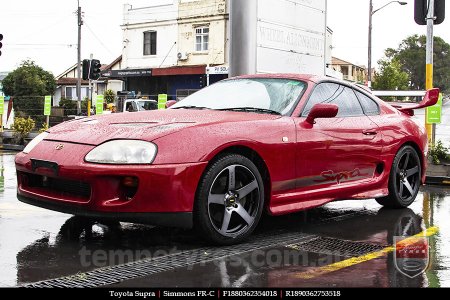 18x8.0 18x9.0 Simmons FR-C Black Tint NCT on TOYOTA SUPRA