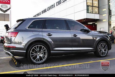 22x9.5 1332 AU1332 Dark Grey on AUDI Q7