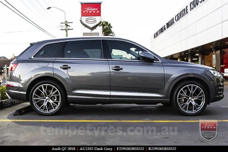 22x9.5 1332 AU1332 Dark Grey on AUDI Q7