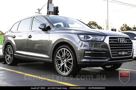 22x9.5 1332 AU1332 Dark Grey on AUDI Q7