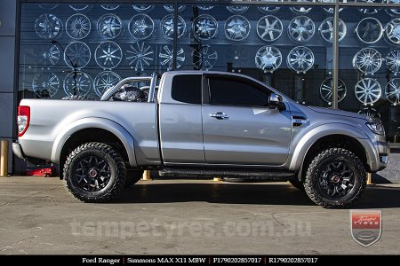 17x9.0 Simmons MAX X11 MBW on FORD RANGER