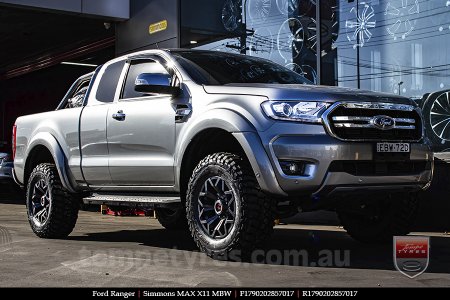 17x9.0 Simmons MAX X11 MBW on FORD RANGER