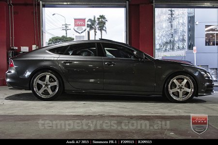 20x8.5 20x9.5 Simmons FR-1 Silver on AUDI A7 