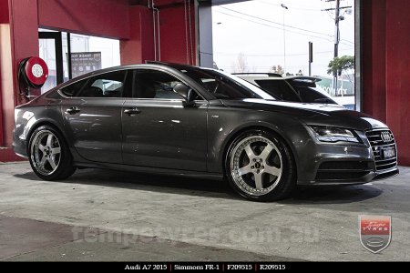 20x8.5 20x9.5 Simmons FR-1 Silver on AUDI A7 