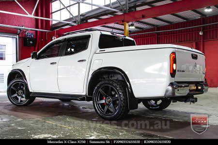 20x9.0 Simmons S6 Matte Black NCT on MERCEDES X-CLASS