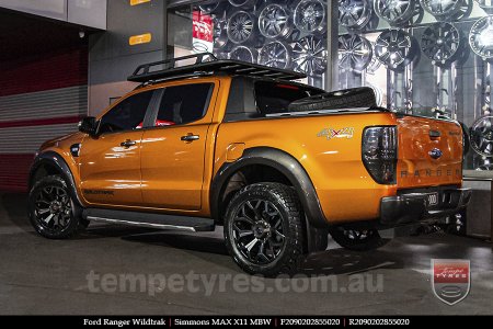 20x9.0 Simmons MAX X11 MBW on FORD RANGER WILDTRAK