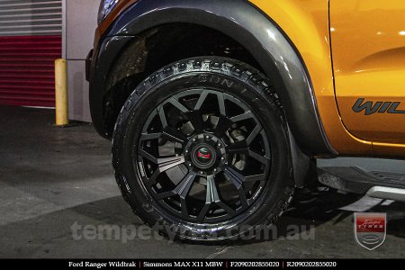 20x9.0 Simmons MAX X11 MBW on FORD RANGER WILDTRAK