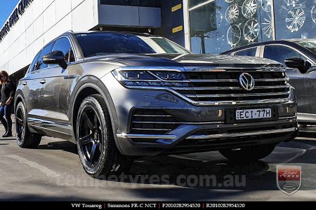 20x8.5 20x10 Simmons FR-C Satin Black NCT on VW TOUAREG