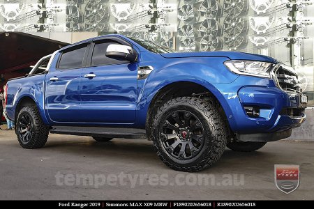 18x9.0 Simmons MAX X09 MBW on FORD RANGER