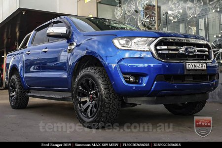 18x9.0 Simmons MAX X09 MBW on FORD RANGER