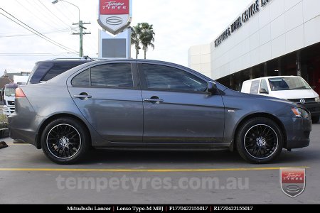 17x7.0 Lenso Type-M - MBJ on MITSUBISHI LANCER