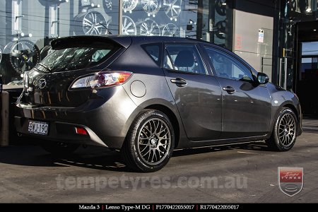 17x7.0 Lenso Type-M - DG on MAZDA 3