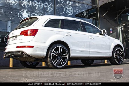 22x10 5628 Black Machined on AUDI Q7