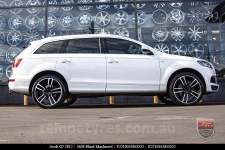 22x10 5628 Black Machined on AUDI Q7