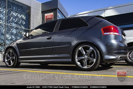 18x8.0 5328 TTRS Matt Dark Grey on AUDI S3