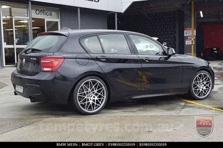 19x8.5 BMGT GREY on BMW 1 SERIES