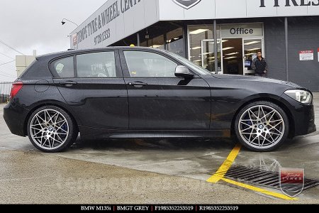 19x8.5 BMGT GREY on BMW 1 SERIES