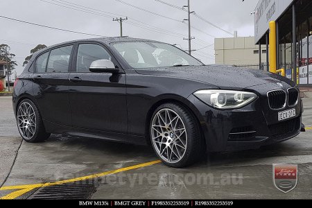 19x8.5 BMGT GREY on BMW 1 SERIES