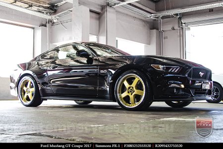 20x8.5 20x9.5 Simmons FR-1 Gold on FORD MUSTANG