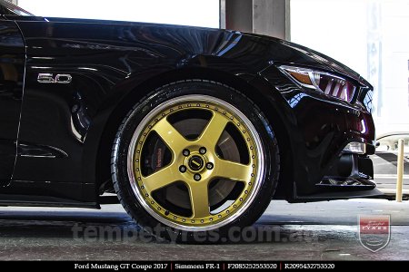 20x8.5 20x9.5 Simmons FR-1 Gold on FORD MUSTANG