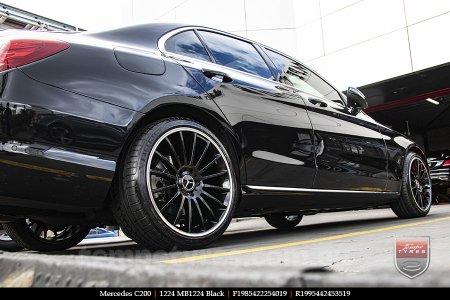 19x8.5 19x9.5 1224 MB1224 Black on MERCEDES C-Class