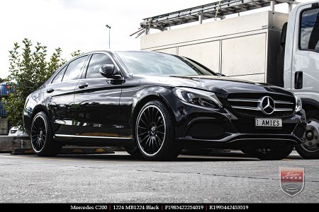 19x8.5 19x9.5 1224 MB1224 Black on MERCEDES C-Class