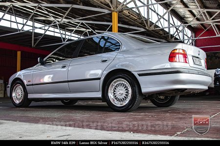 16x7.5 Lenso BSX Silver on BMW 5 SERIES