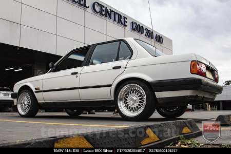 17x7.5 Lenso BSX Silver on BMW 3 SERIES