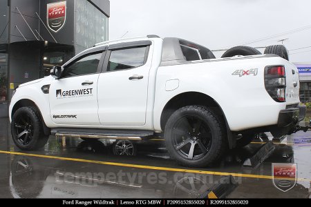 20x9.5 Lenso RTG MBW on FORD RANGER WILDTRAK