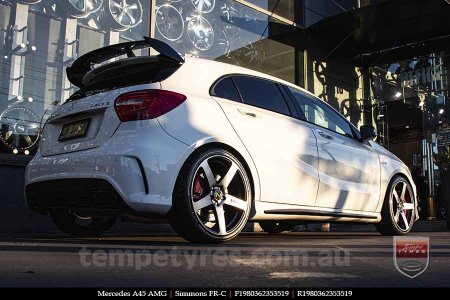 19x8.0 19x9.0 Simmons FR-C Black Tint NCT on MERCEDES A-Class