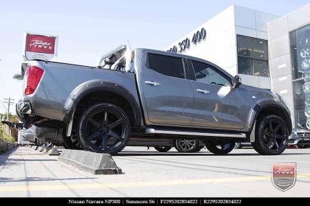 22x9.5 Simmons S6 Matte Black on NISSAN NAVARA NP300