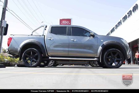 22x9.5 Simmons S6 Matte Black on NISSAN NAVARA NP300