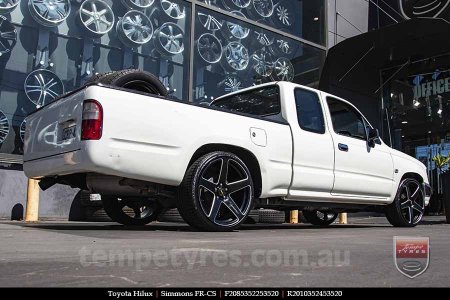 20x8.5 20x10 Simmons FR-CS Satin Black NCT  on TOYOTA HILUX