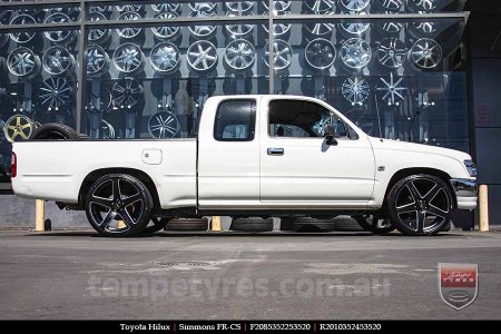 20x8.5 20x10 Simmons FR-CS Satin Black NCT  on TOYOTA HILUX