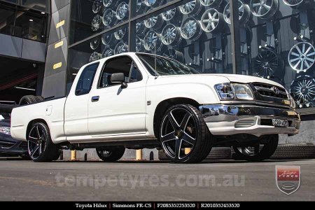 20x8.5 20x10 Simmons FR-CS Satin Black NCT  on TOYOTA HILUX